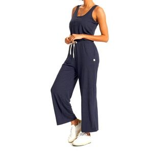 VUORI Falls Jumpsuit Navy Blue Medium EUC